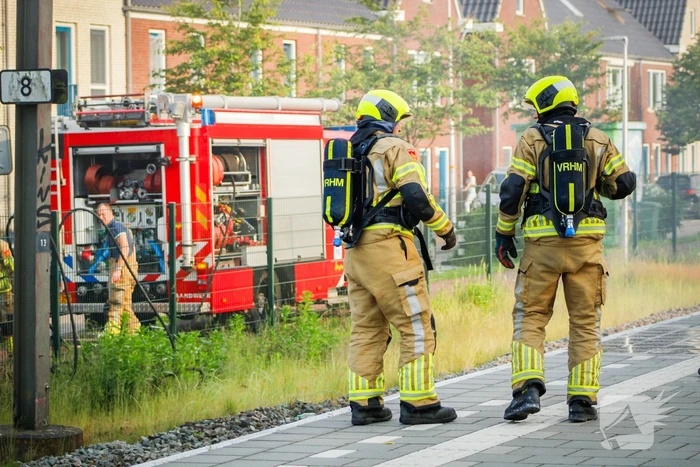 Flinke rookontwikkeling door brand op treinstation