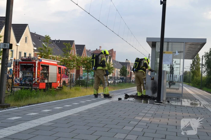 Flinke rookontwikkeling door brand op treinstation