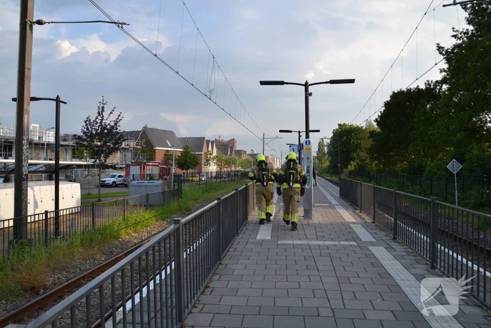 Flinke rookontwikkeling door brand op treinstation