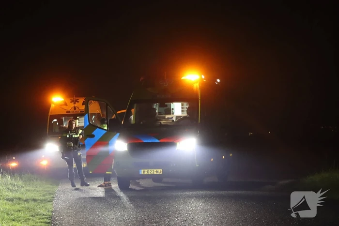 Auto belandt in sloot bij ongeval