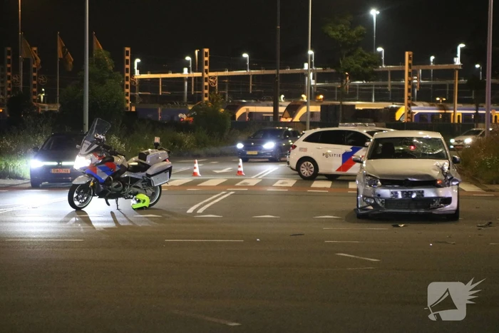 Scooter geschept door automobilist
