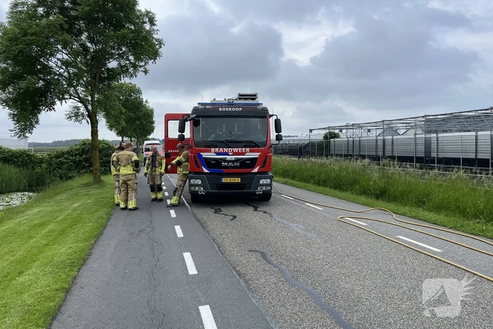 Wegwerkers veroorzaken gaslekkage in berm