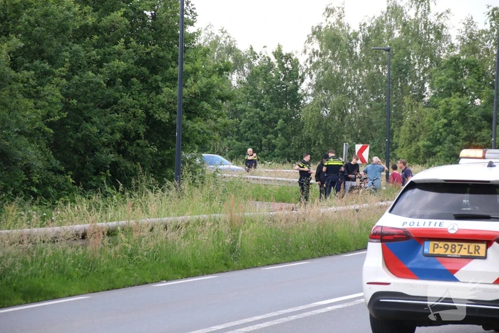 Fatbiker botst op tegemoetkomende fietser