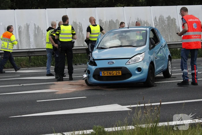 Meerdere gewonden na botsing tussen auto's op afrit