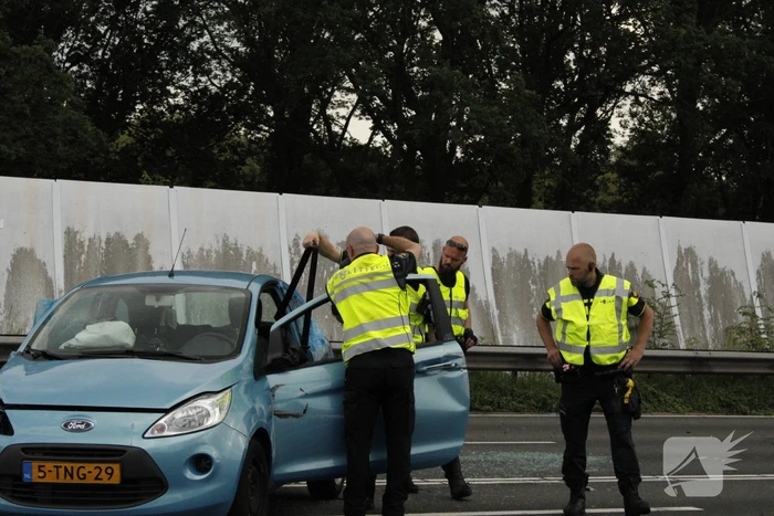 Meerdere gewonden na botsing tussen auto's op afrit