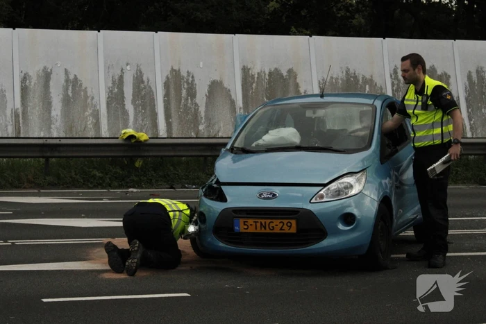 Meerdere gewonden na botsing tussen auto's op afrit