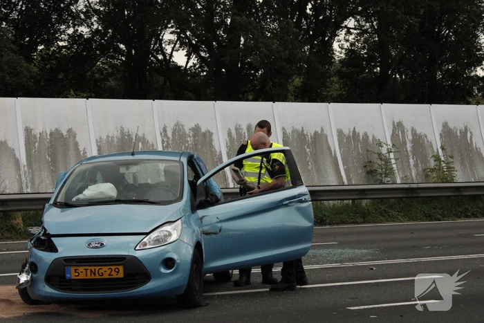 Meerdere gewonden na botsing tussen auto's op afrit