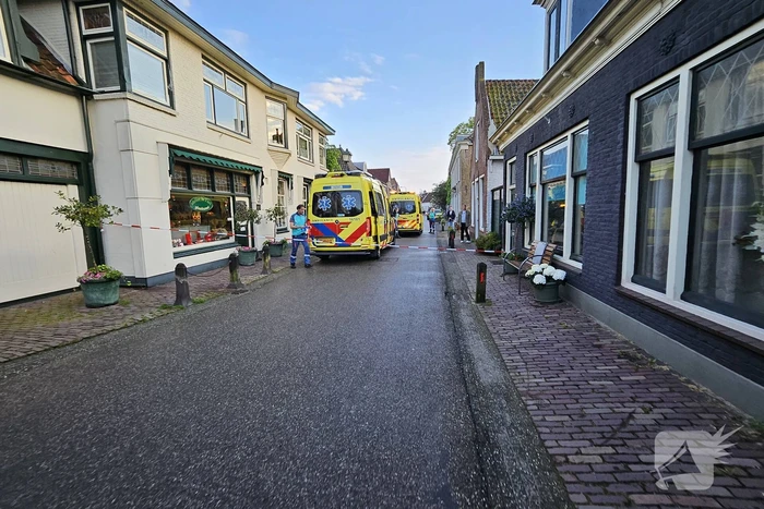 Bankstel vat vlam door batterij