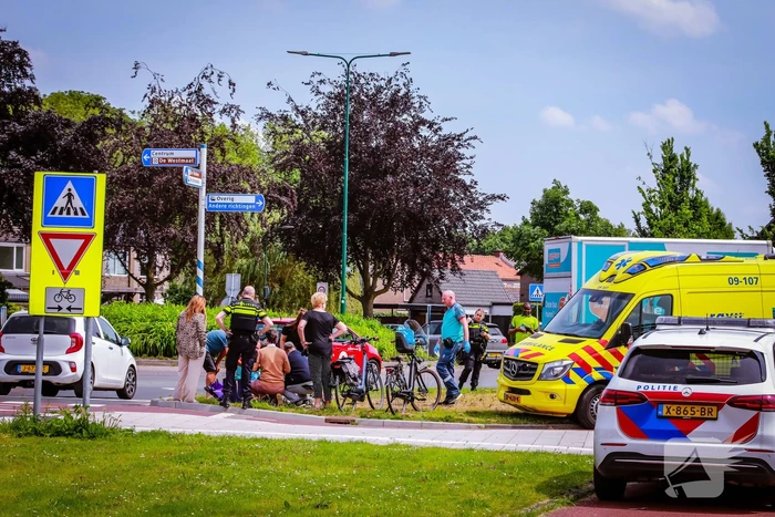 Vrouw bij het oversteken aangereden