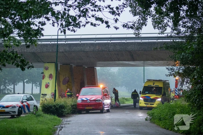 Grote zoekactie na vermist persoon in kanaal