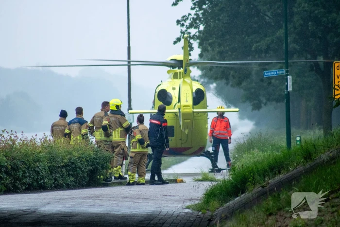 Grote zoekactie na vermist persoon in kanaal