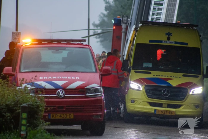 Grote zoekactie na vermist persoon in kanaal