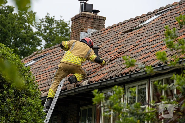 Dak beschadigd door harde wind
