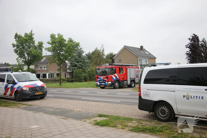 Brandweer doet onderzoek naar gaslucht