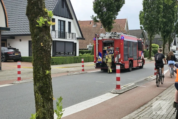 Veel bekijks bij brand in bijgebouw