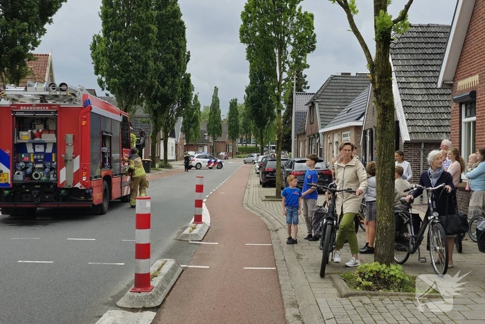 Veel bekijks bij brand in bijgebouw