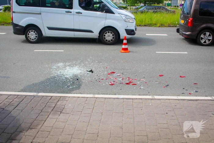 Twee voertuigen betrokken bij kop-staartbotsing