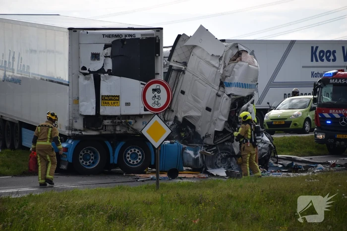 Zeer ernstig ongeval met vrachtwagen