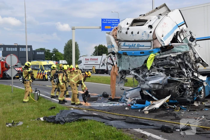 Zeer ernstig ongeval met vrachtwagen