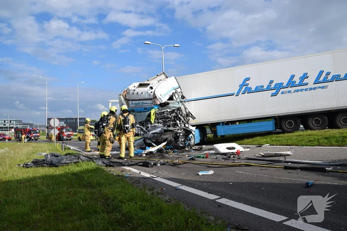 Zeer ernstig ongeval met vrachtwagen
