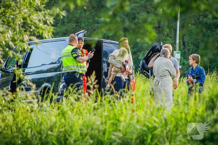 Voertuigen beschadigd na botsing