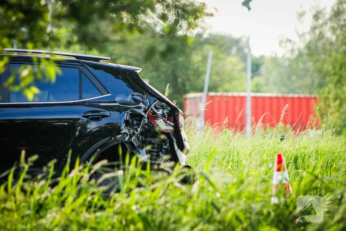 Voertuigen beschadigd na botsing