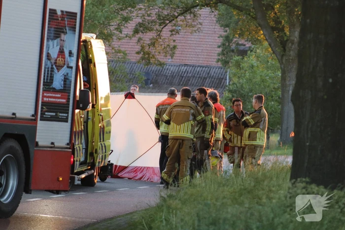 Bestuurder overleden bij enkelzijdige aanrijding