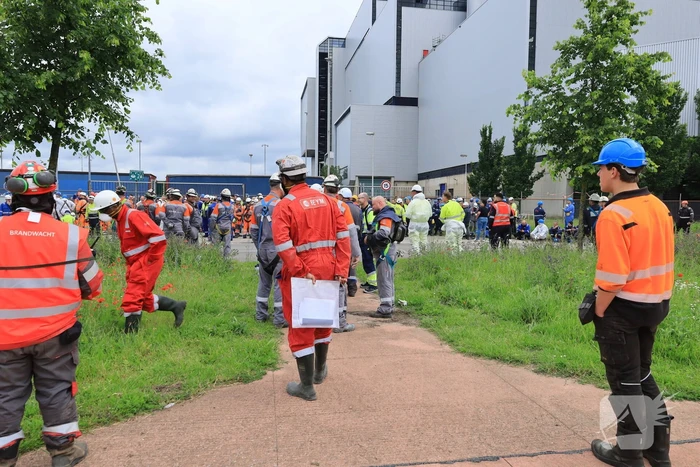Brand in pand van afvalverwerker