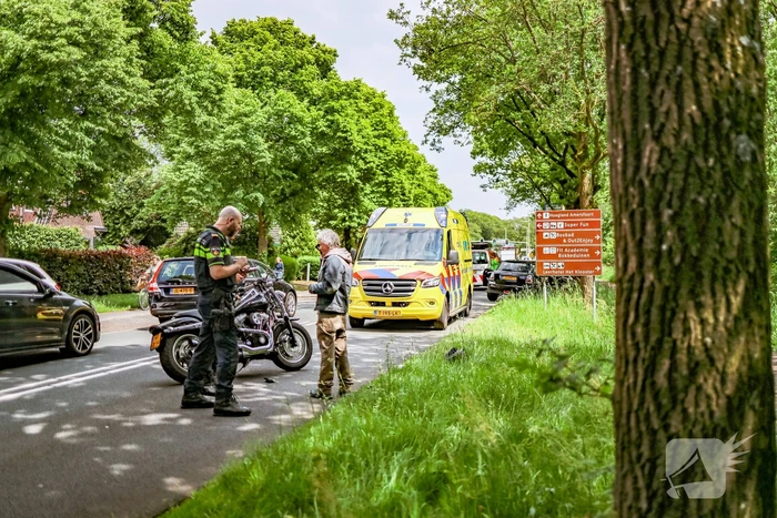 Motorrijder in botsing met auto