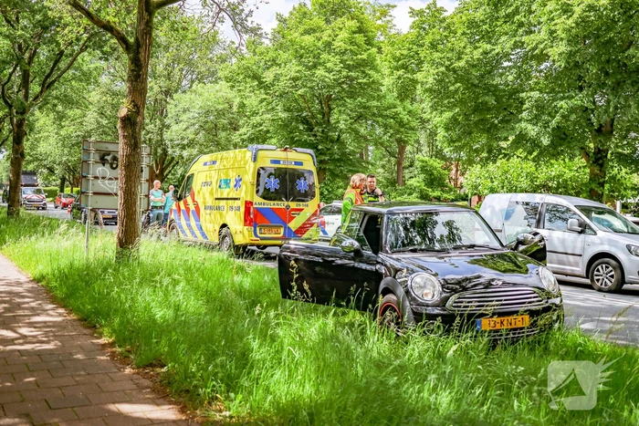 Motorrijder in botsing met auto