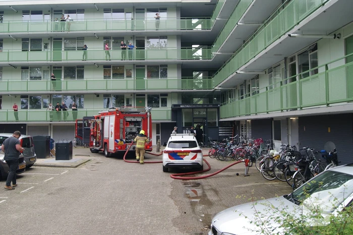 Brandweer ingezet voor brand in keuken