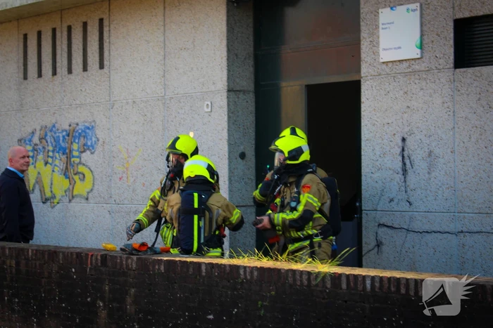 Brand in telefooncentrale snel onder controle