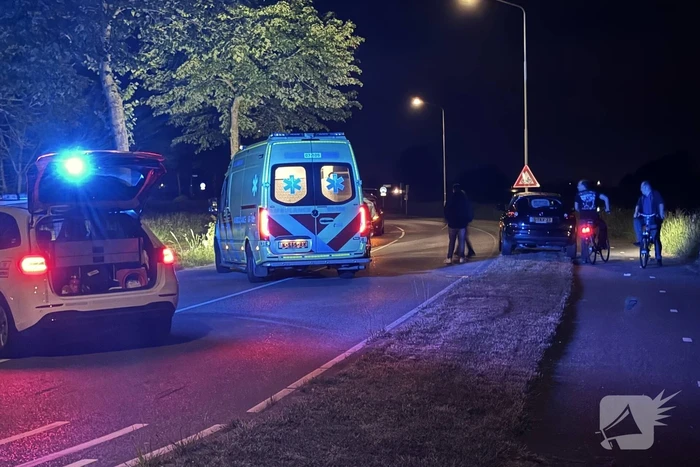 Automobilist raakt van de weg en klapt op boom