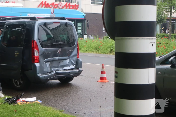 Schade na kop-staart botsing
