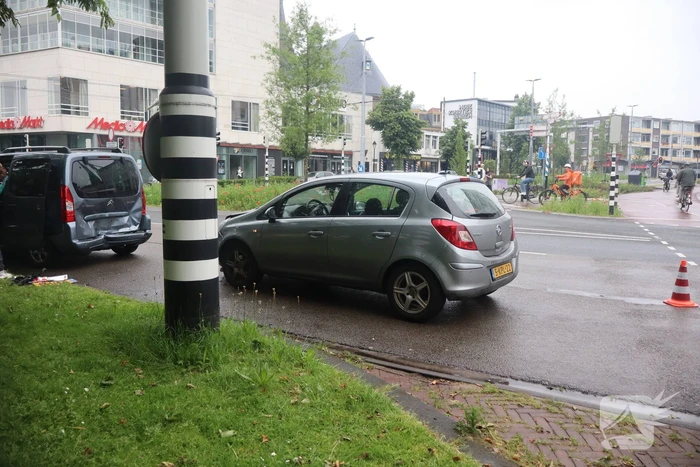 Schade na kop-staart botsing