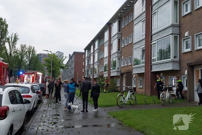 Flinke rookontwikkeling bij brand in flat