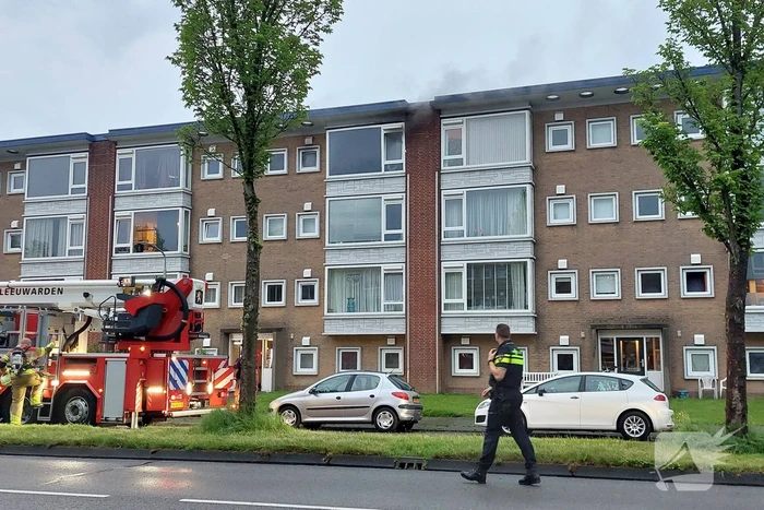 Flinke rookontwikkeling bij brand in flat