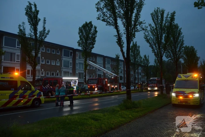 Flinke rookontwikkeling bij brand in flat