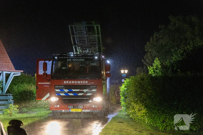 Veel brandschade aan vakantiewoning door overslag vanuit vuurkorf
