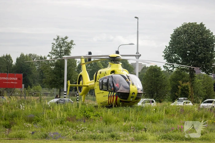 Traumahelikopter landt voor fietser bij berucht fietspad