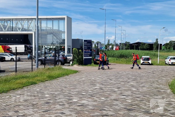 Arbeidsongeval in bedrijfsloods