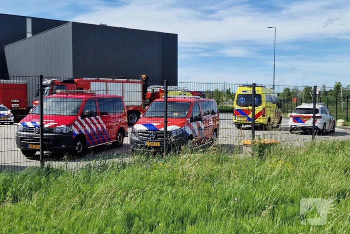 Arbeidsongeval in bedrijfsloods