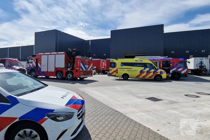 Arbeidsongeval in bedrijfsloods