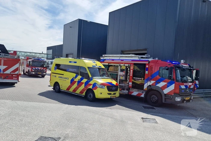 Arbeidsongeval in bedrijfsloods