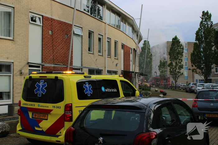 Personen gered bij gasbrand in portiekflat