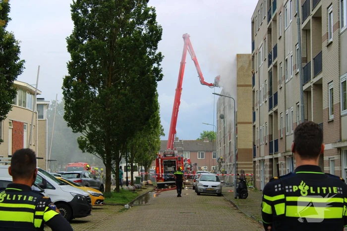 Personen gered bij gasbrand in portiekflat
