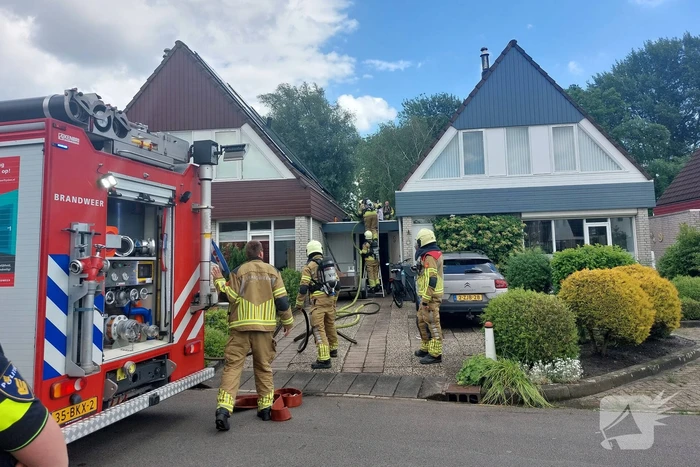 Brand uitgebroken door werkzaamheden op dak