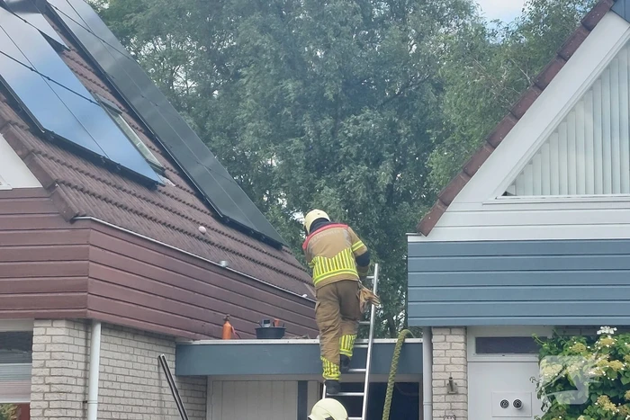 Brand uitgebroken door werkzaamheden op dak