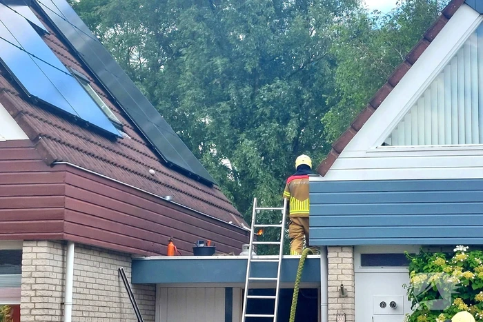 Brand uitgebroken door werkzaamheden op dak