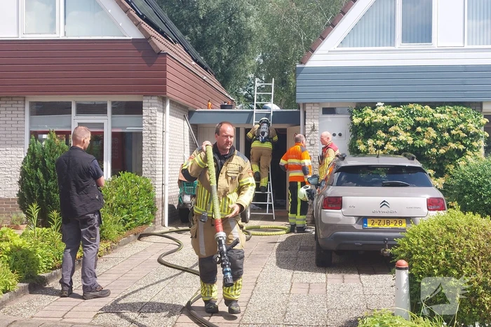 Brand uitgebroken door werkzaamheden op dak